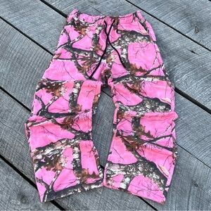 Y2K Pink Camo Baggy Sweats